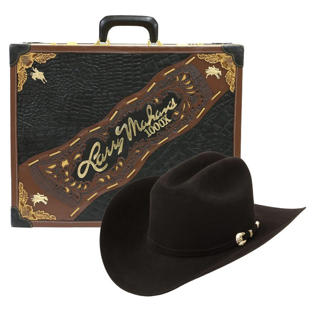 1000x Larry Mahan's Imperial Hat Genuine Mink Black - Image 2