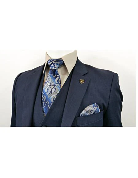 Alberto Nardoni 3 Piece Dark Navy 2 Button Suit (Wholesale Price $95 (12pc&UPMinimum)) $175 - Image 2