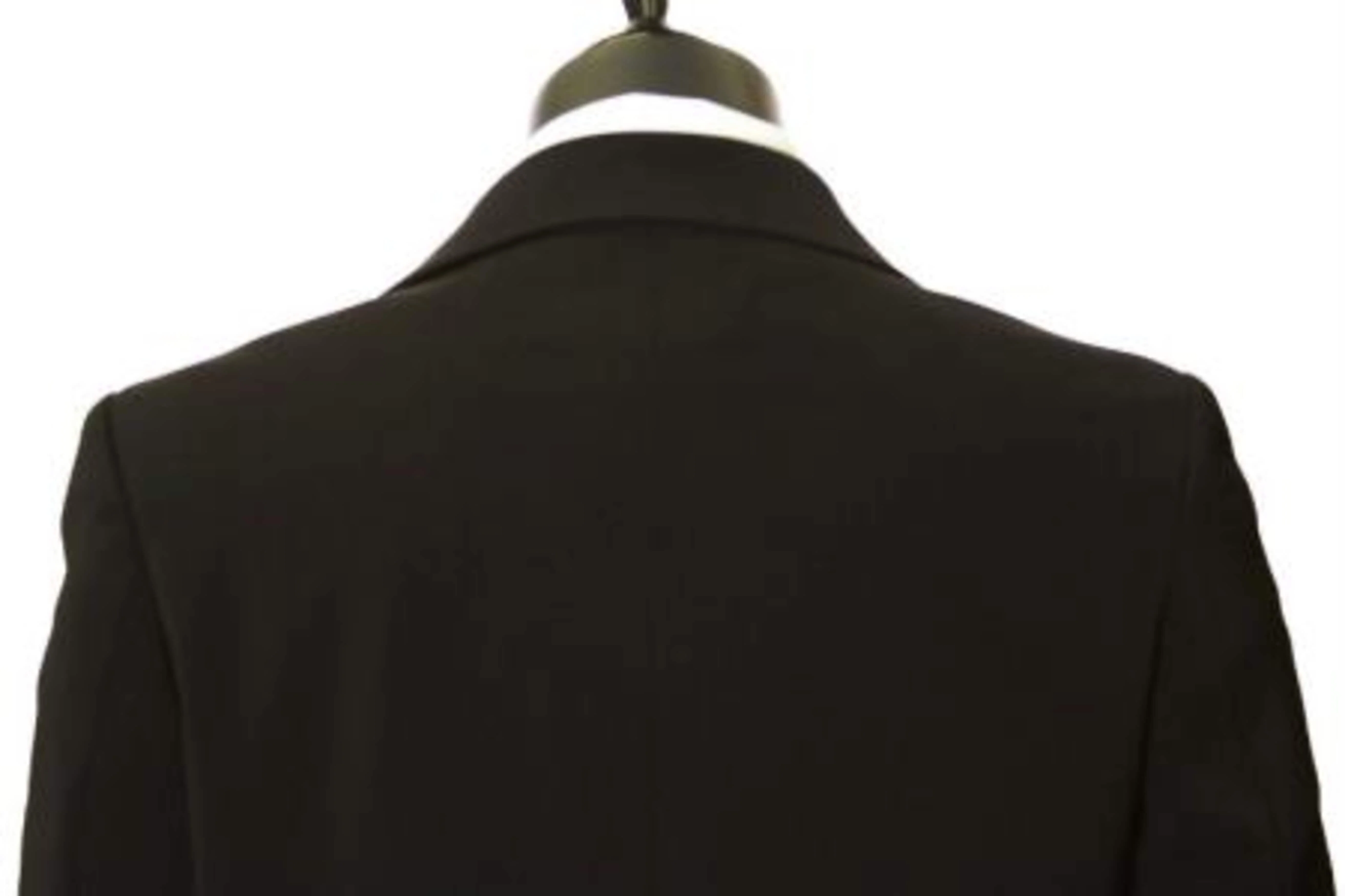 All Weather Microfiber Gaberdine Dress Coat  Priced Available In Big & Tall Sizes Trendy Classic  Big And Tall Trench Coat Dark color black - Image 2