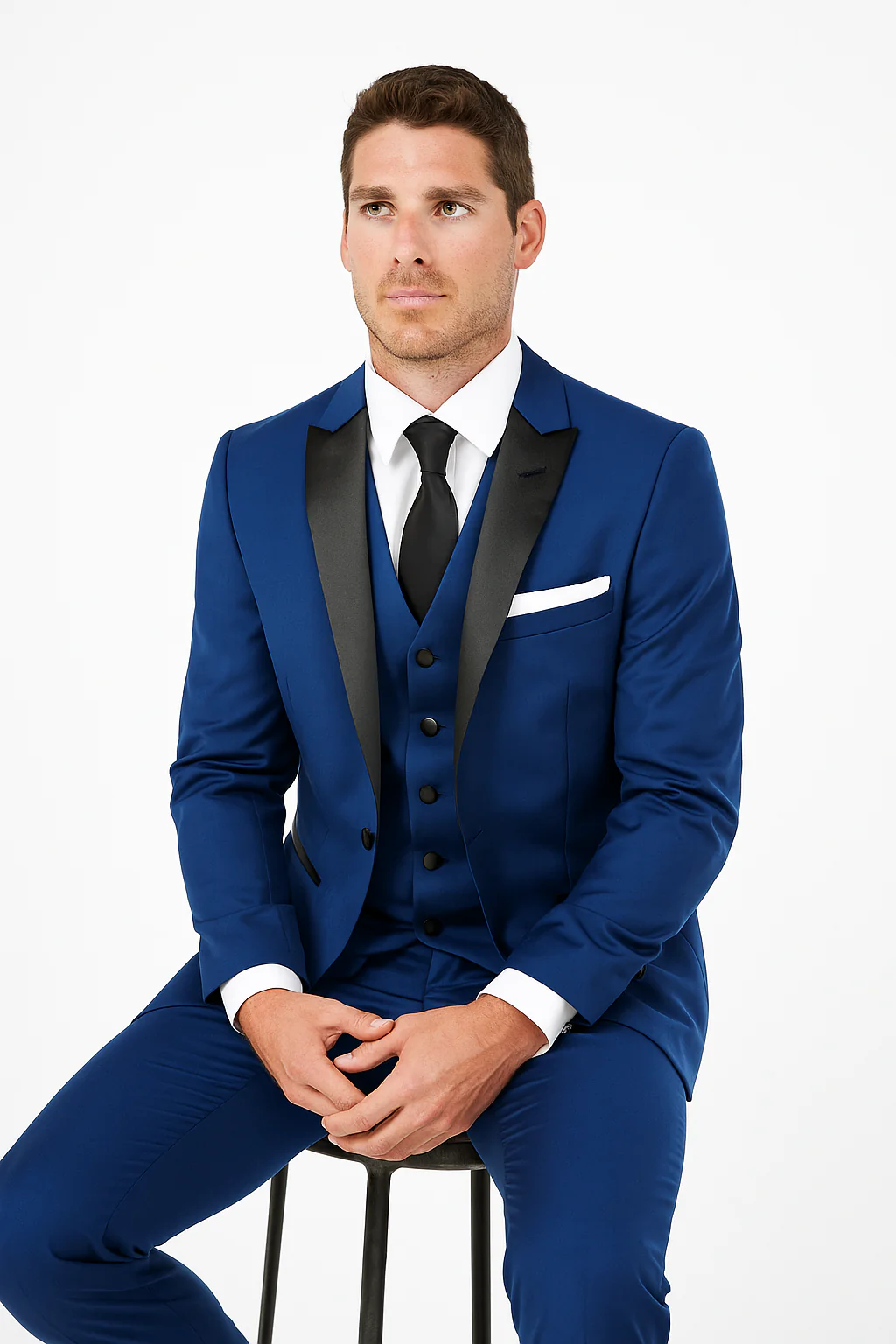Arlan 2pc Tuxedo by Giorgio Fiorelli Black, Blue, or L Grey - Image 5
