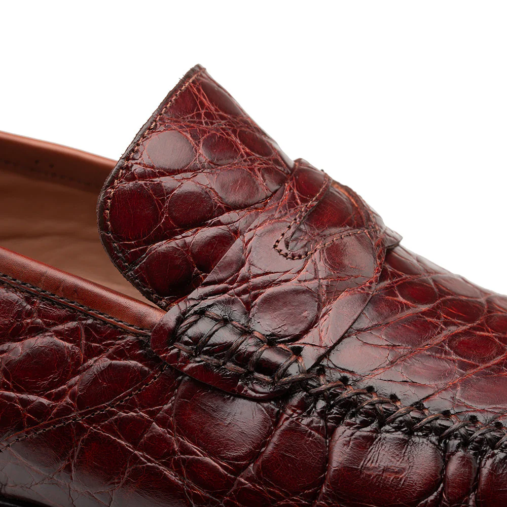 Mezlan Armano Crocodile Moccasin - Image 4