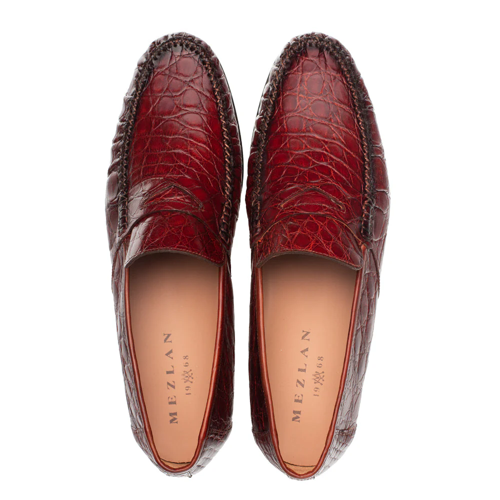 Mezlan Armano Crocodile Moccasin - Image 5