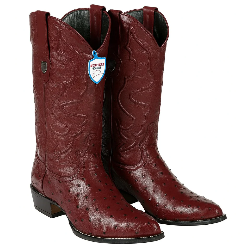 Botas de Avestruz Original Horma Puntal WW-29903 - Image 11