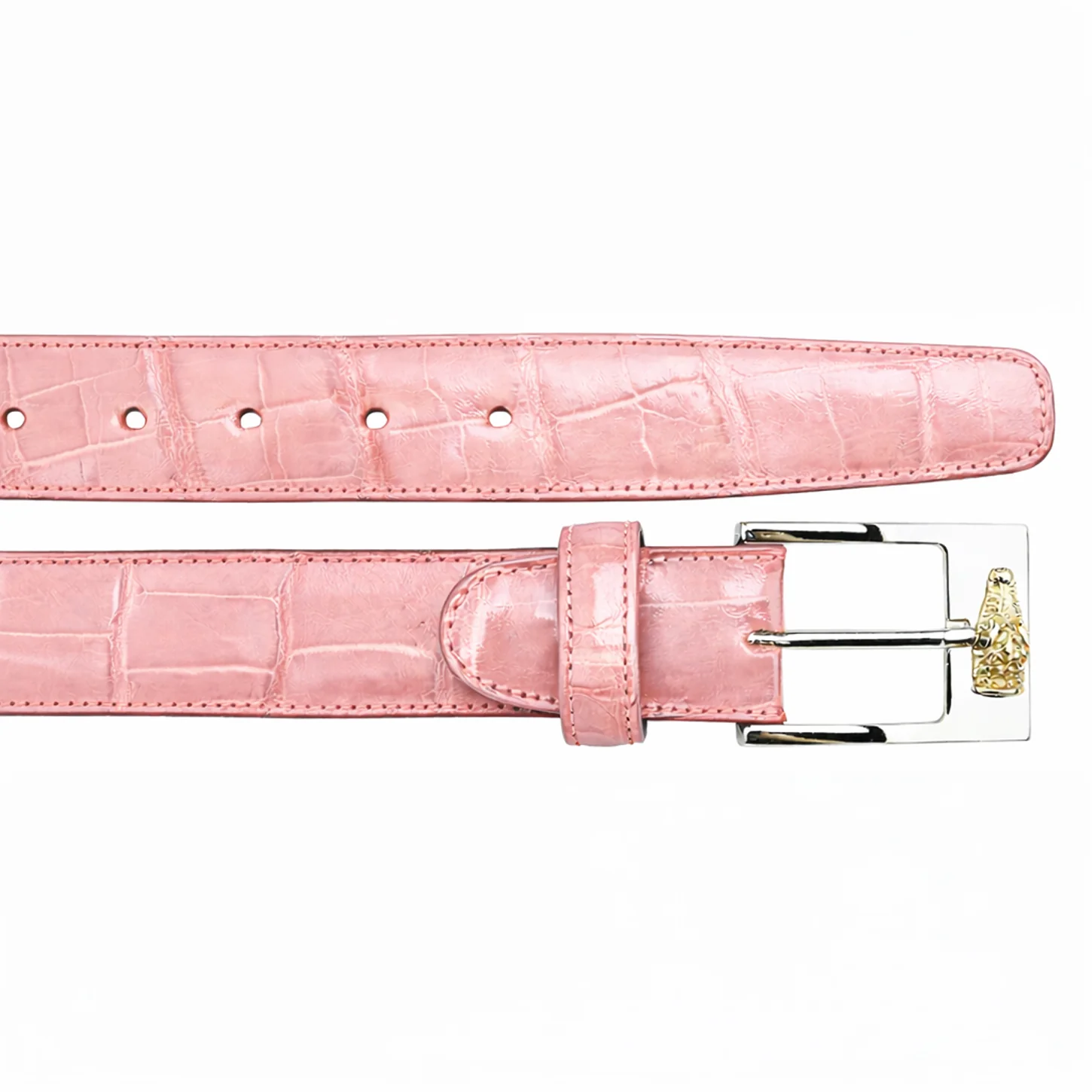 Belvedere Alligator Belt - Pink