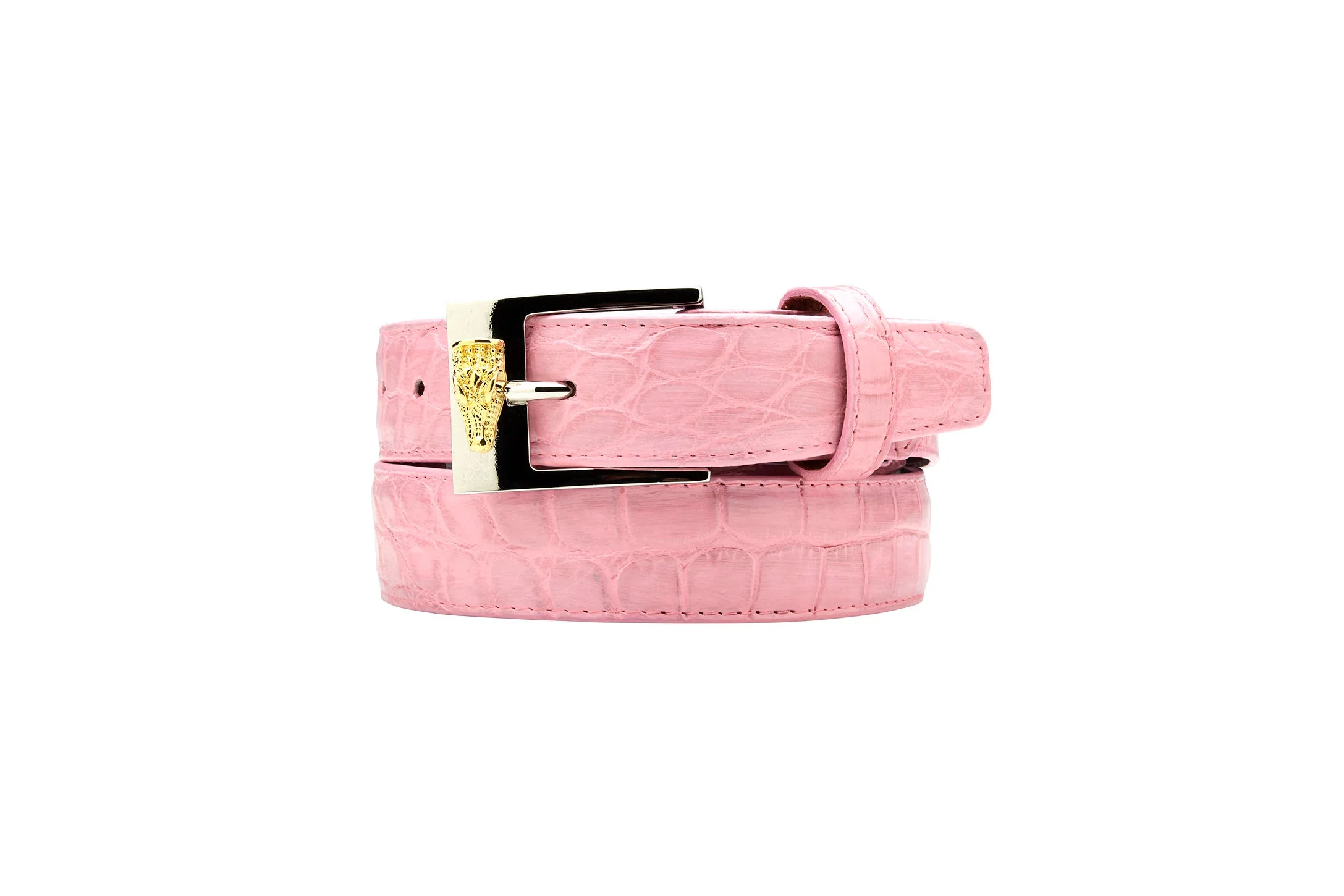 Belvedere Alligator Belt - Pink - Image 2
