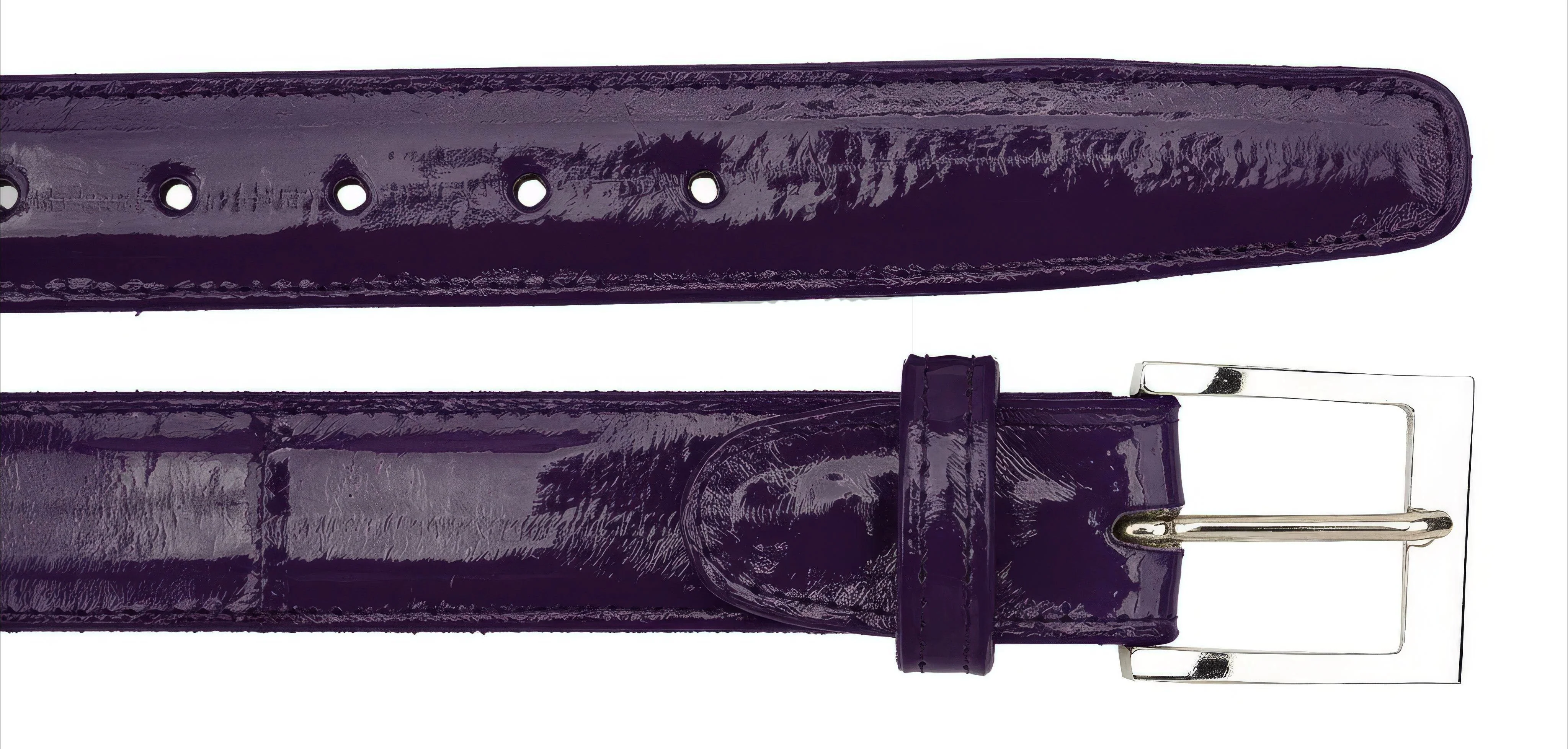 Belvedere Eel Belt- Purple