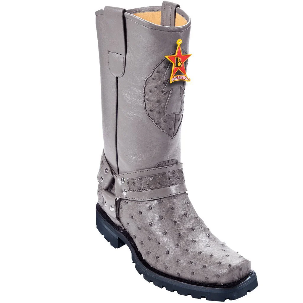 Botas de Avestruz Horma Biker Motociclista LAB-55T03 - Image 3