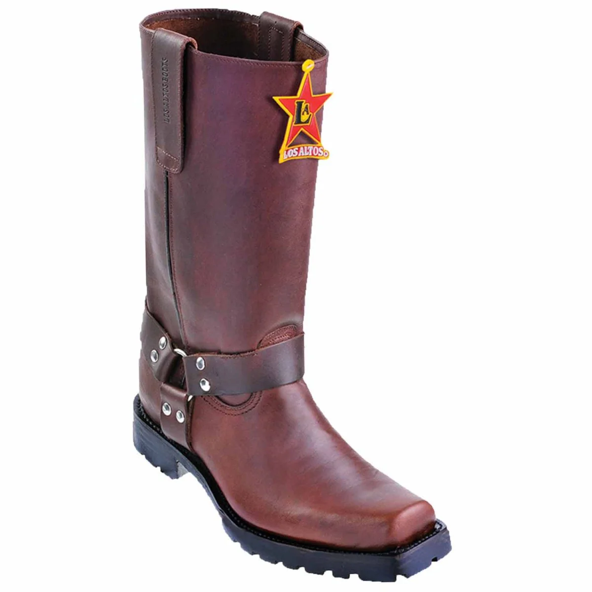 Botas de Cuero Horma Biker Acabado Grasso Color - Image 2