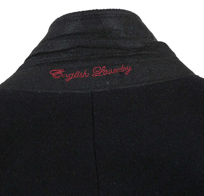 Black Fall/Winter Essential Slim Fit Overcoat Wool Blend - Image 3