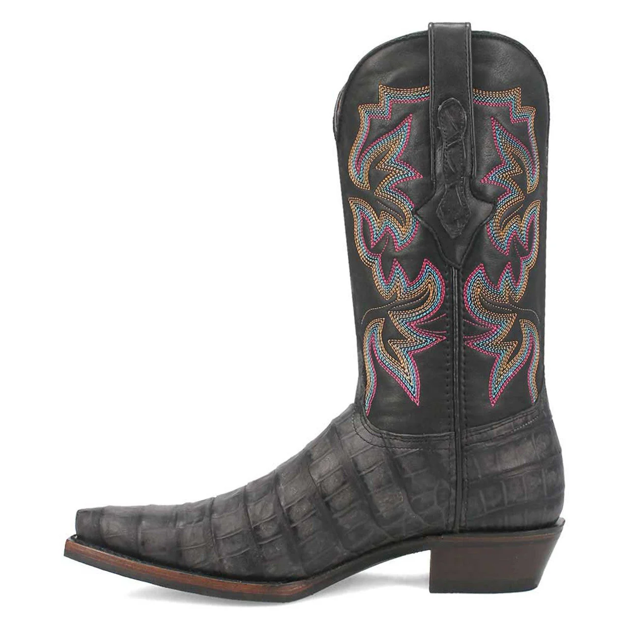 Dingo Black Gator Print Snip Toe Cowboy Boot - Image 2