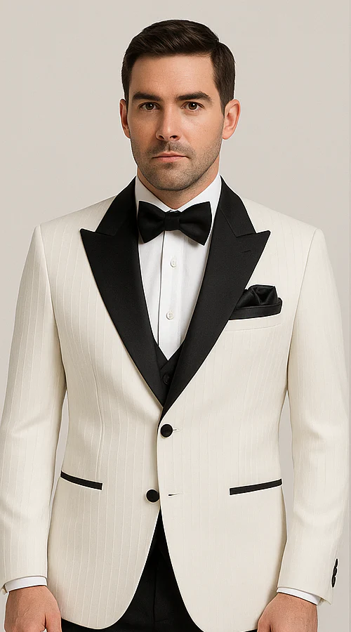 Black Gatsby Tuxedo – Classic 1920s-Inspired Men’s Formal Suit - Image 5