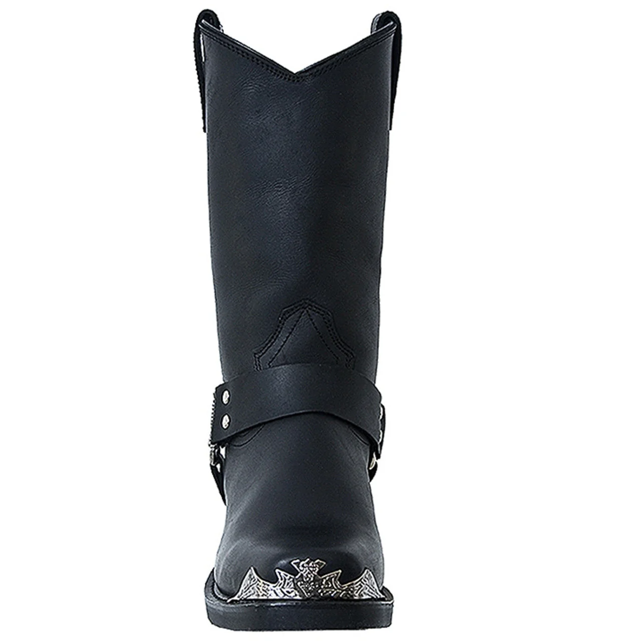 Dingo Black Leather Biker Boots - Image 5