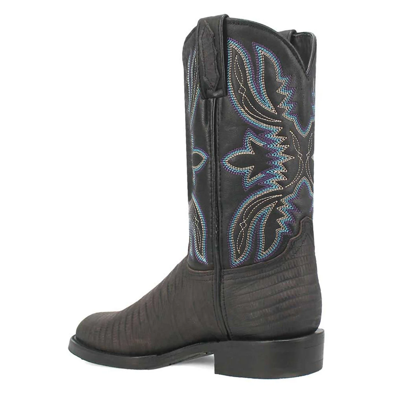Dingo Black Lizard Print Leather Boots - Image 6