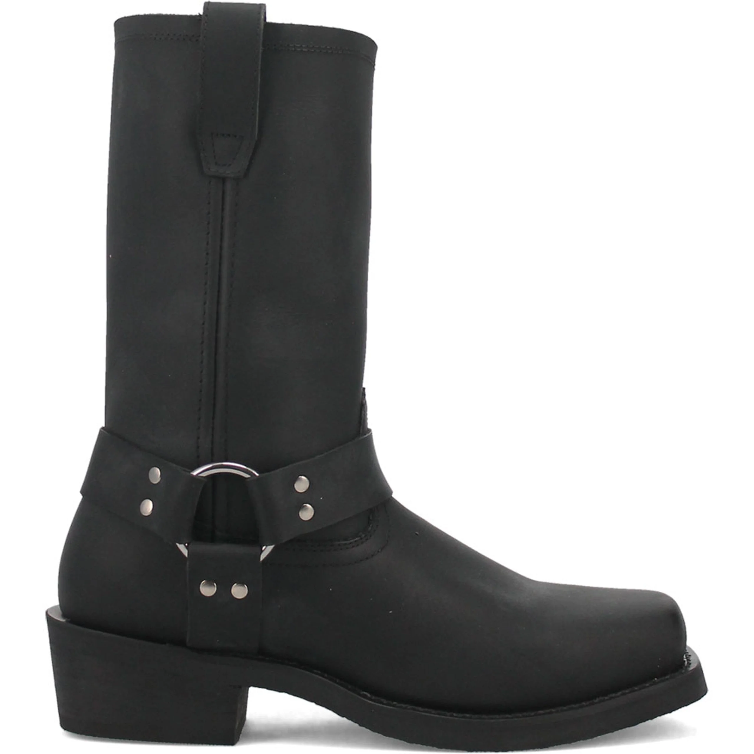 Dingo Black Oil Resistant Leather Mens Biker Boot
