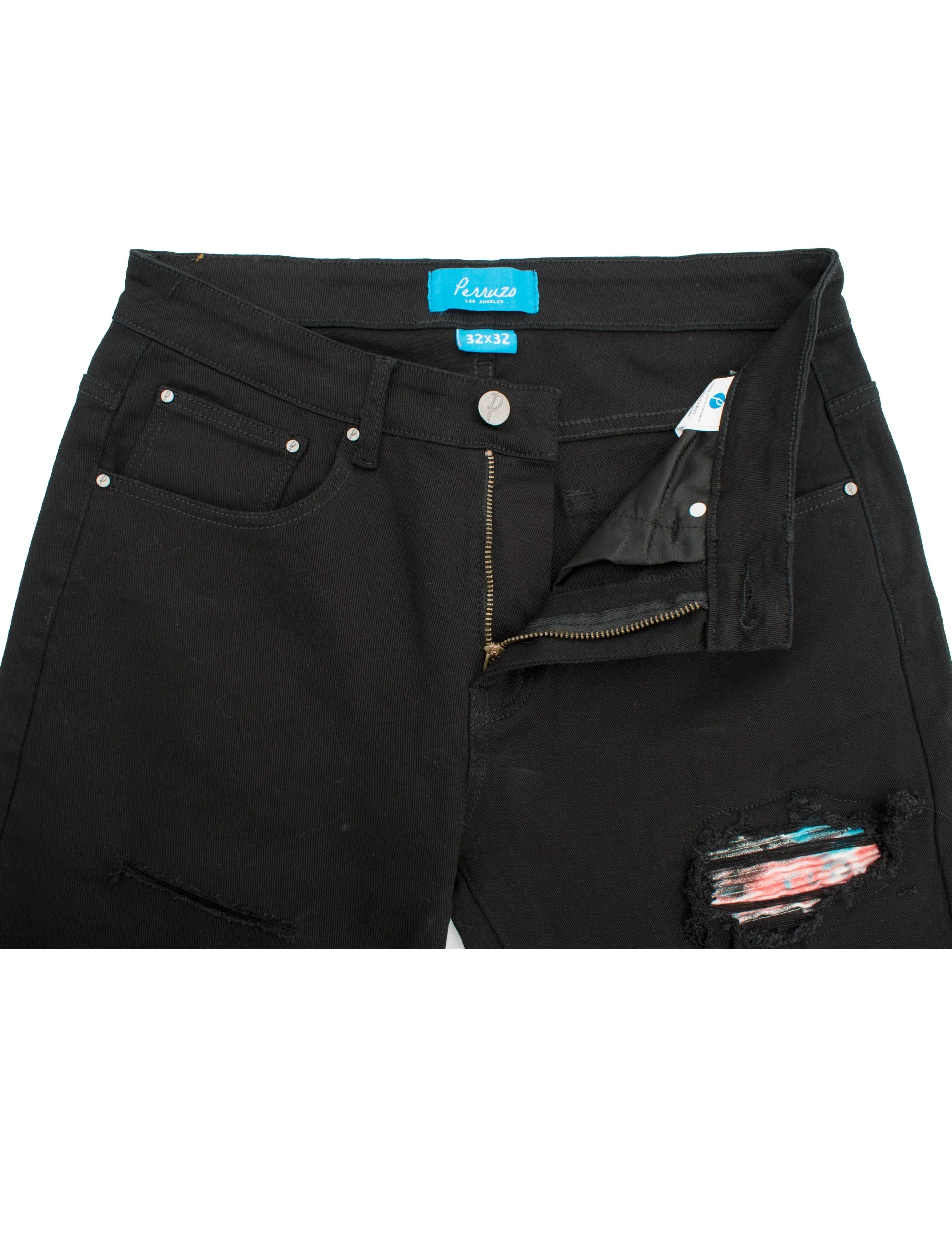 PX Denim, multicolor Quilted knee Patch - Image 4