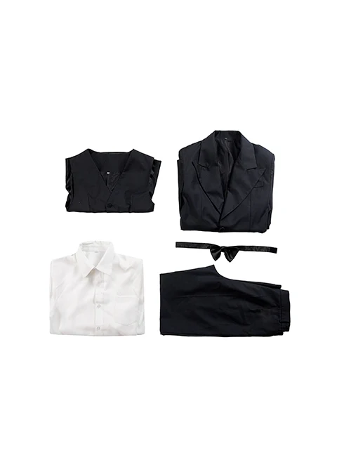 Black Suit Cosplay Costume for Men – Halloween Outfit Without Shoes - Image 10