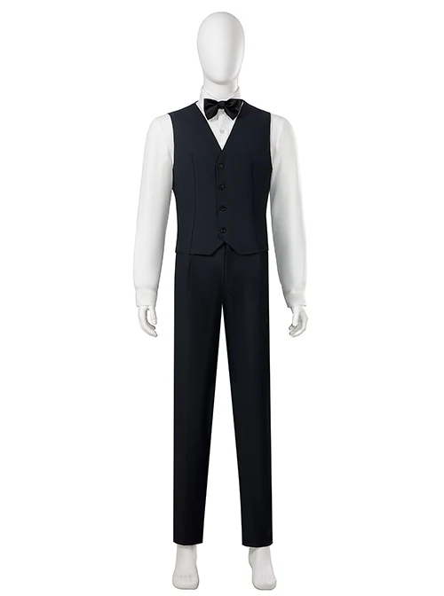 Black Suit Cosplay Costume for Men – Halloween Outfit Without Shoes - Image 2