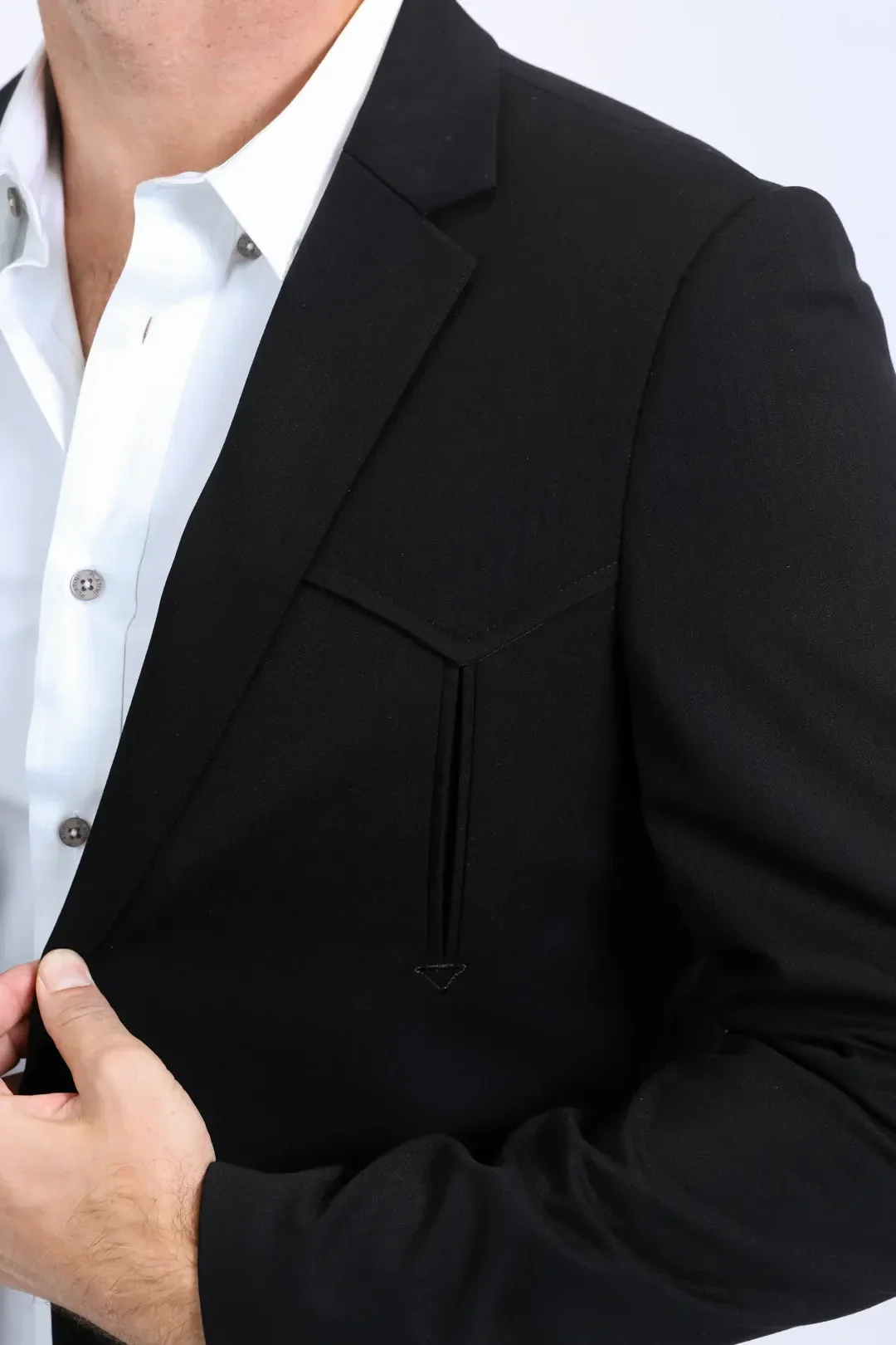 Black Western Sport Coat for Men by Platini – Bold Casual Blazer - Image 6
