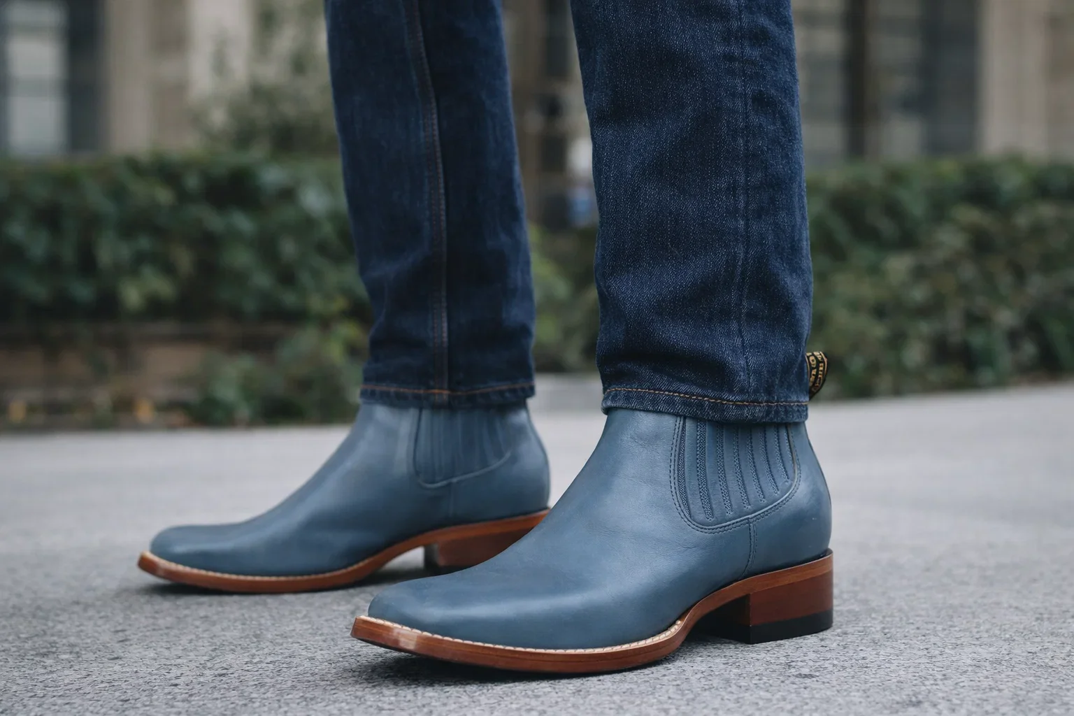 Blue Jean Men’s Los Altos Boots – Deer Charro Botines - Image 5