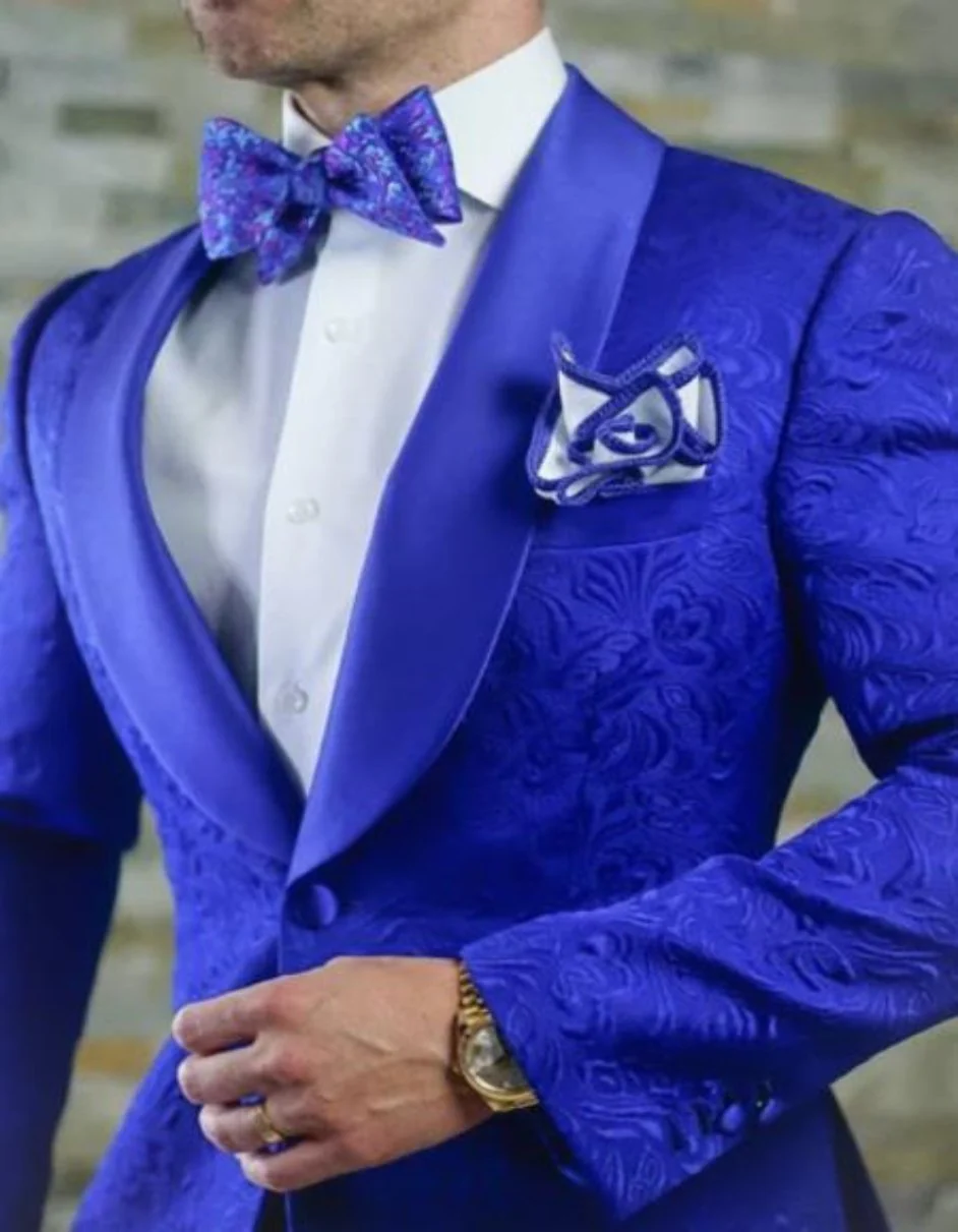 Blue Prom Suit For Men - Blue Homecoming Tuxedo  - Royal Blue - Image 2