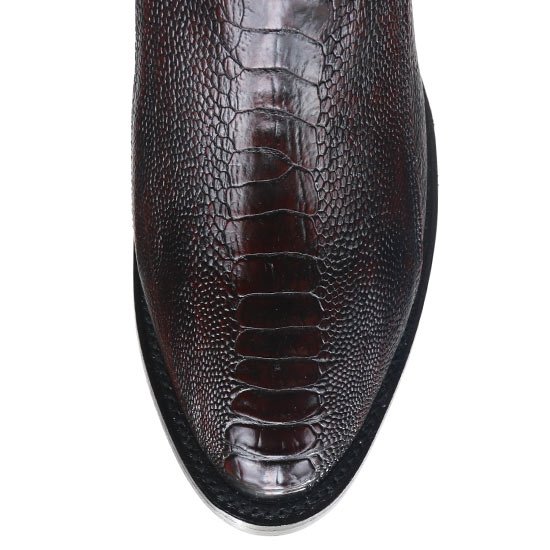 Botas de Avestruz Pata Punta Redonda LAB-650518 - Image 3