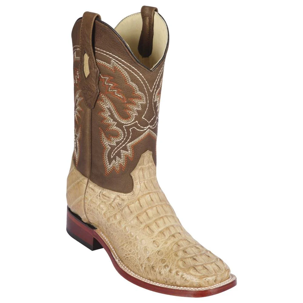 Botas Cuadrada de Cocodrilo Caiman Lomo Gasso - Image 6