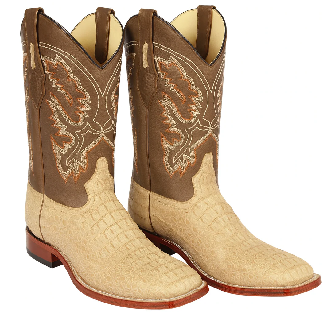 Botas Cuadrada de Cocodrilo Caiman Lomo Gasso - Image 8