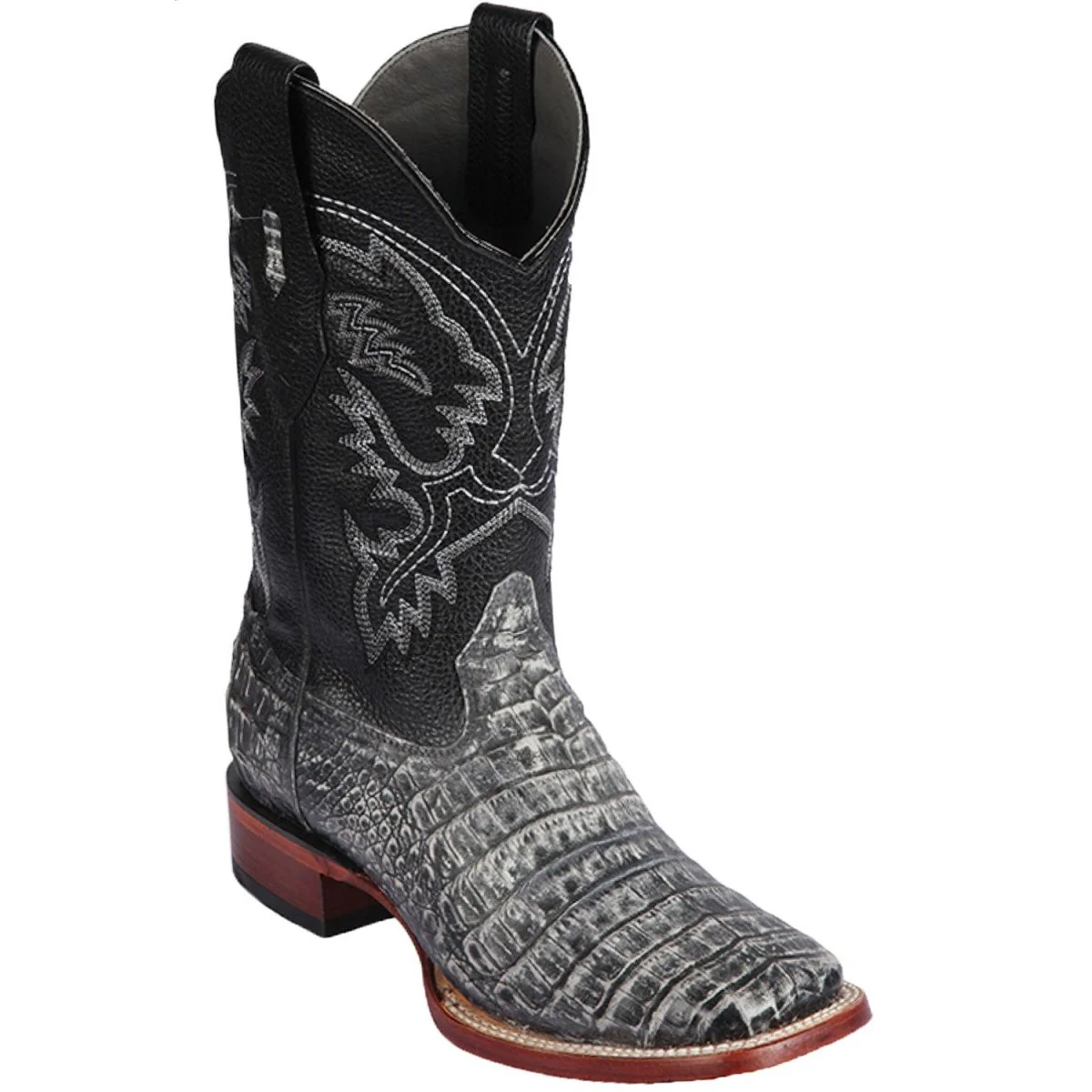 Botas Cuadrada de Cocodrilo Caiman Panza Sahara - Image 4