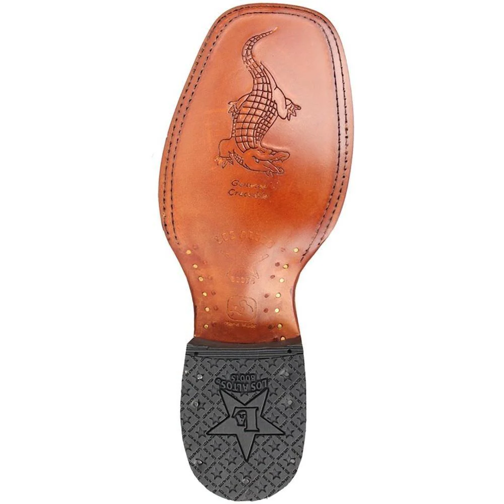 Botas Cuadrada de Cocodrilo Caiman Panza Sahara - Image 5