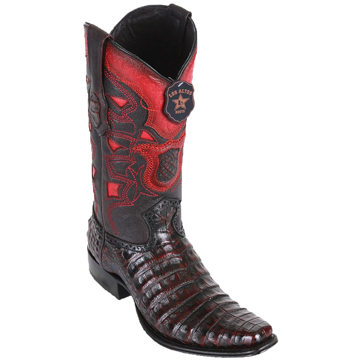 Botas de Cocodrilo Caiman Panza Horma Europea Cuadrada - Image 3