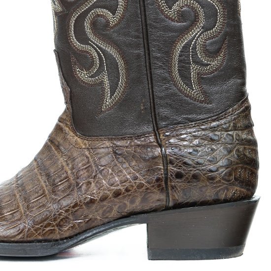Botas de Cocodrilo Caiman Panza Punta Recortada LAB-948207 - Image 4