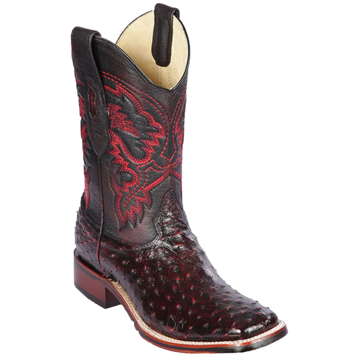 Botas de Avestruz Horma Amplia Suela TPU - Image 3