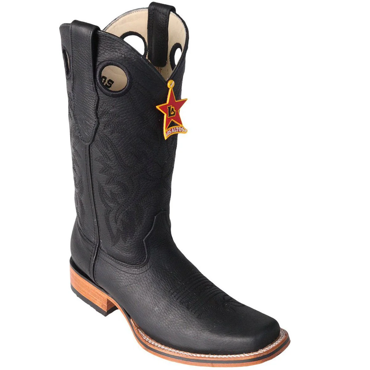 Botas de Cuero con Horma Rodeo Cuadrada LAB-8122705 - Image 2