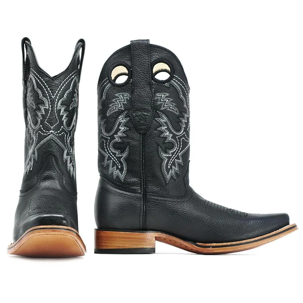 Botas de Cuero con Horma Rodeo Cuadrada LAB-8122705 - Image 3