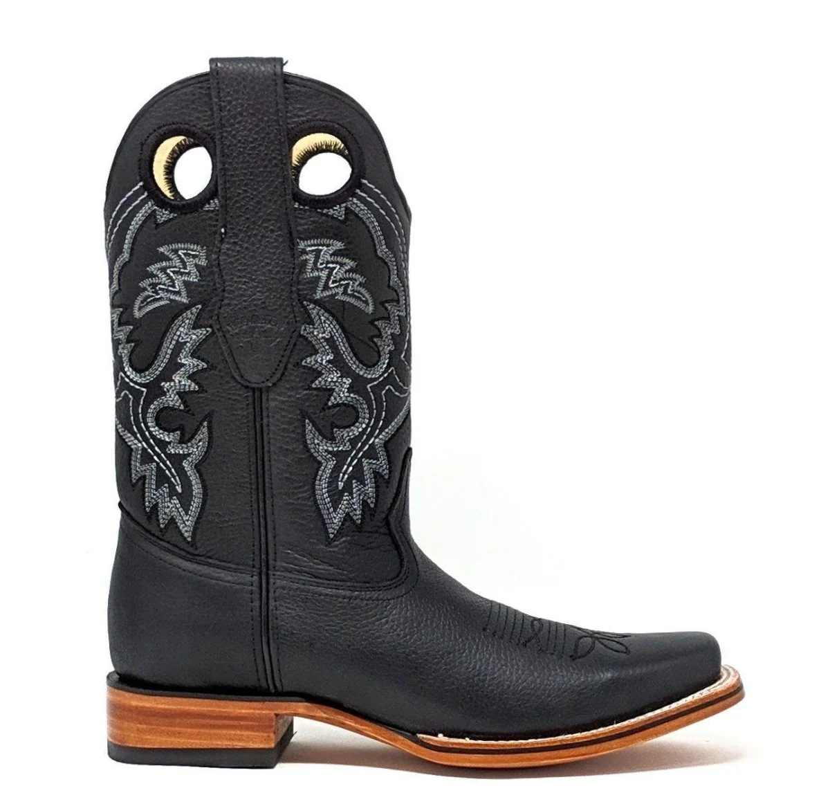 Botas de Cuero con Horma Rodeo Cuadrada LAB-8122705 - Image 5