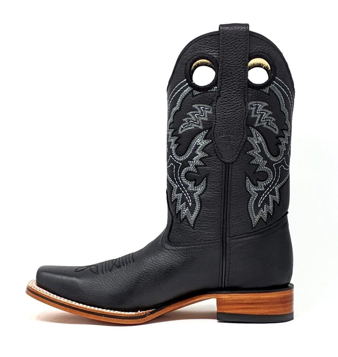 Botas de Cuero con Horma Rodeo Cuadrada LAB-8122705 - Image 6