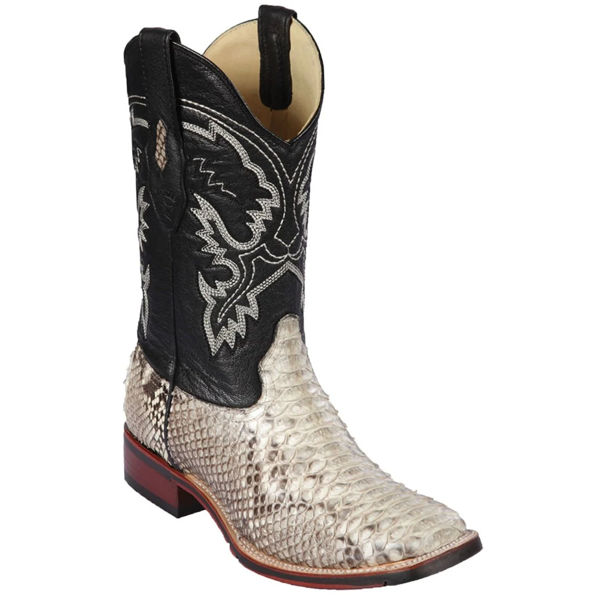 Botas de Piton Original Horma Ranchera Cuadrada Ancha Suela TPU - Image 2