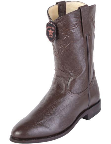 Botas de Cuero de Alce Original con Horma Estilo Roper LAB-805107 - Image 2