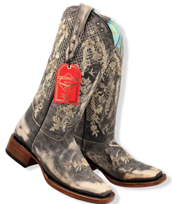 Botas de Cuero Lijado para Mujer en Horma Rodeo Color Choco - Image 2