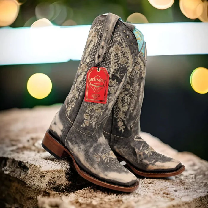 Botas de Cuero Lijado para Mujer en Horma Rodeo Color Choco - Image 7