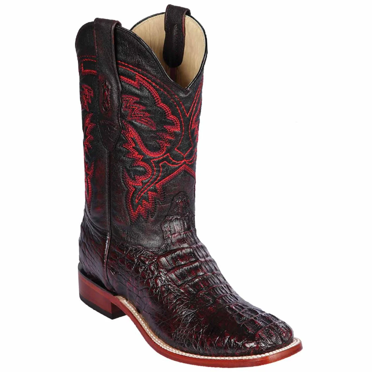 Botas Cuadrada de Cocodrilo Caiman Lomo - Image 3