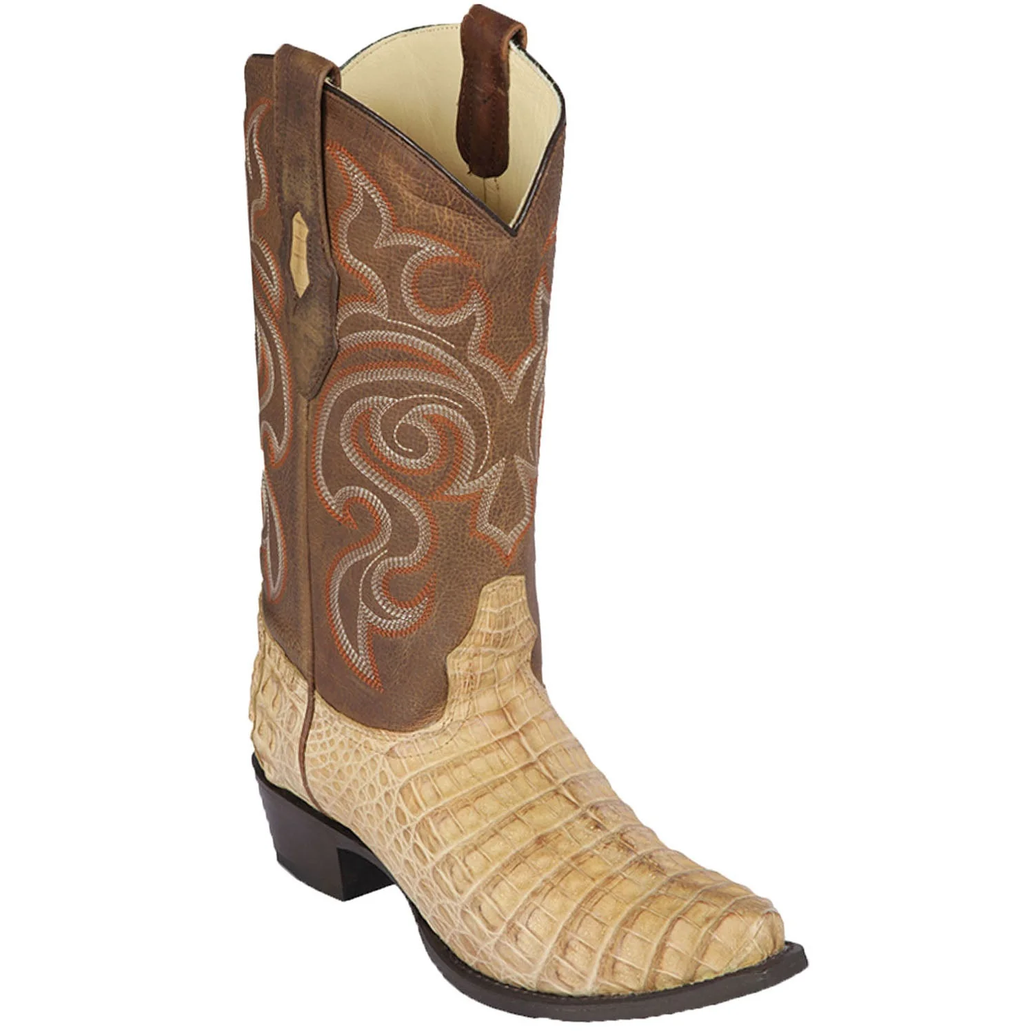 Botas de Cocodrilo Caiman Panza Punta Recortada - Image 5