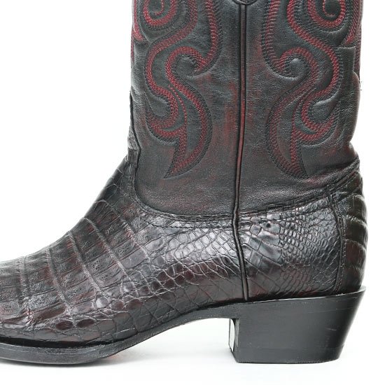 Botas de Cocodrilo Caiman Panza Punta Recortada - Image 6