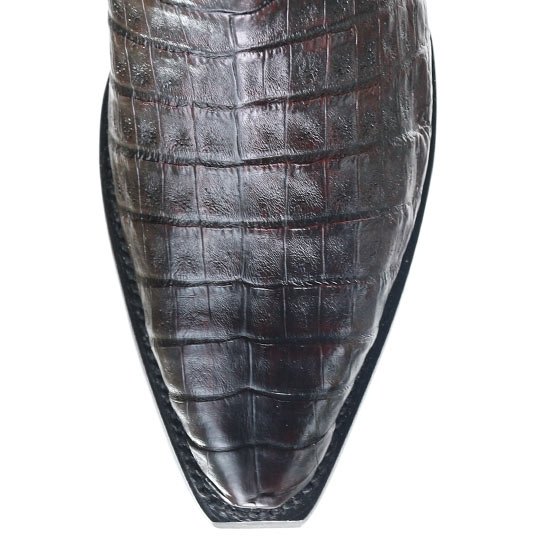 Botas de Cocodrilo Caiman Panza Punta Recortada - Image 7
