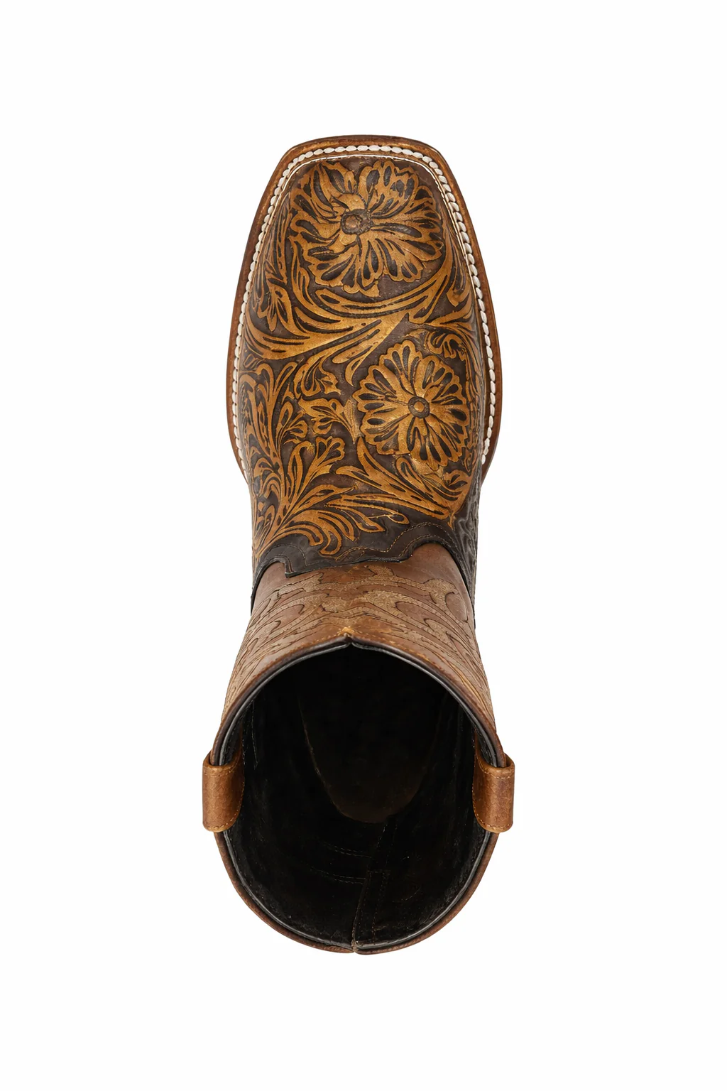 Botas de Cuero Cincelada Horma Rodeo Cuadrada - Image 7