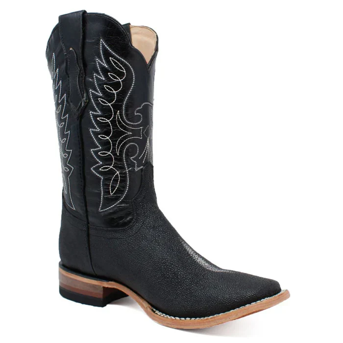 Botas de Mantarraya PS Grabada Horma Rodeo Cuadrada - Image 3
