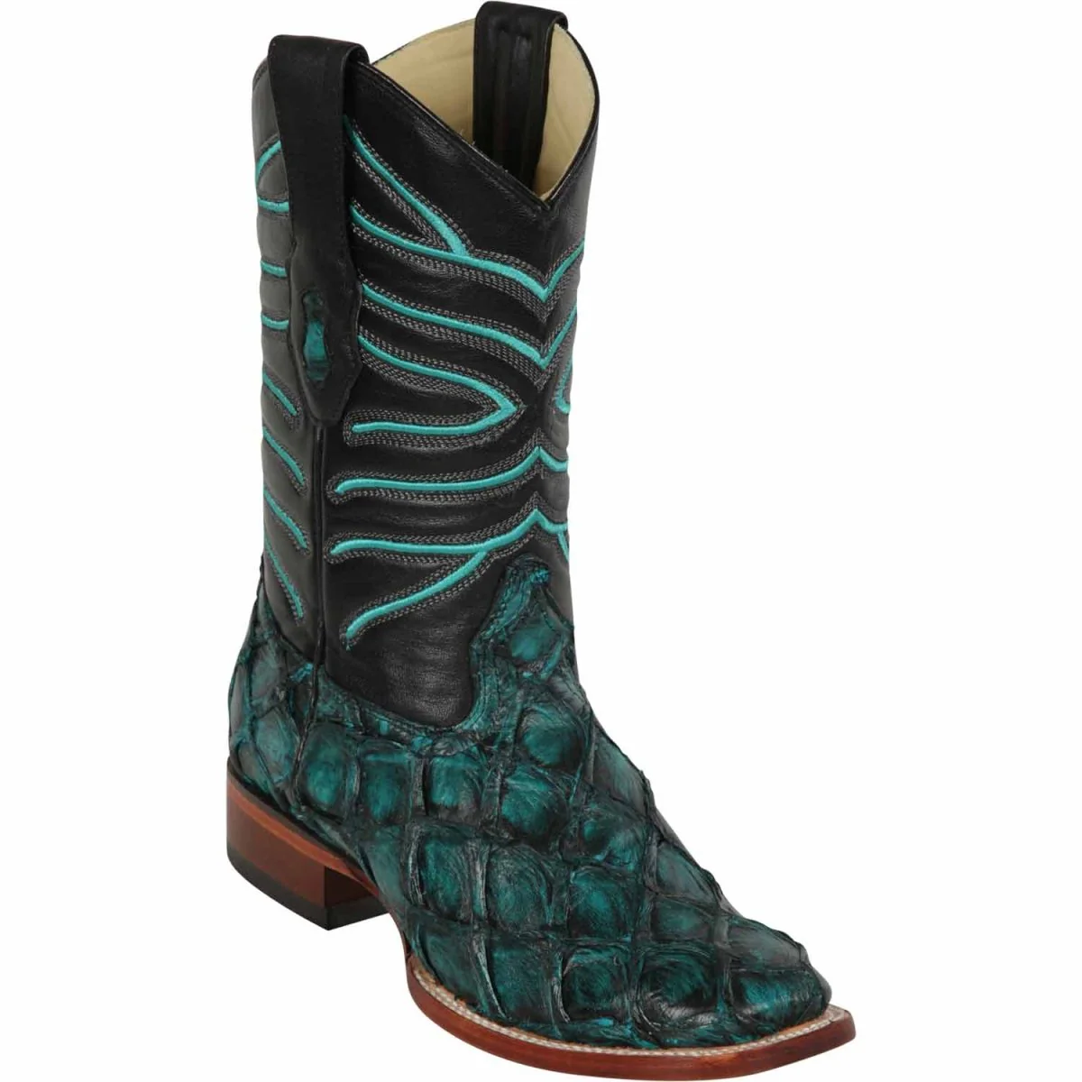 Botas de Pescado Pirarucu Original en Horma Rodeo Cuadrada - Image 4