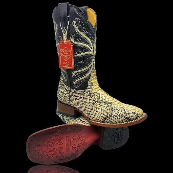 Botas de Piton Grabado Horma Rodeo Cuadrada - Image 6