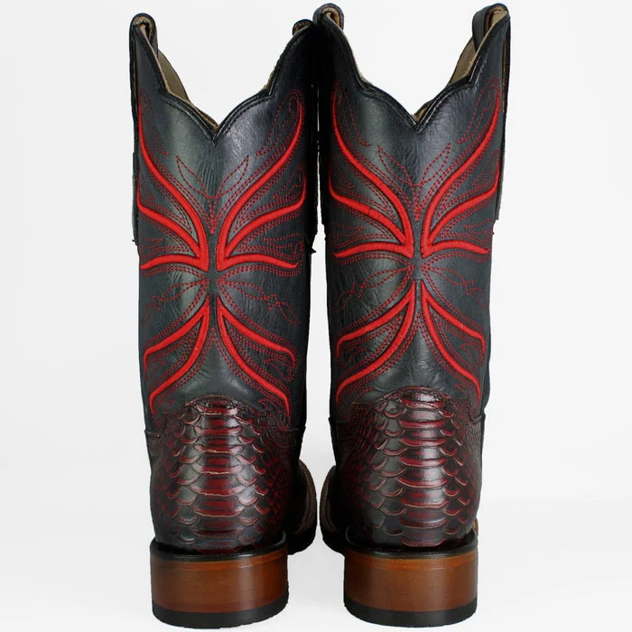 Botas de Piton Grabado Horma Rodeo Cuadrada - Image 2