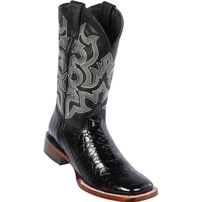 Botas de Tortuga Grabada Horma Rodeo Cuadrada